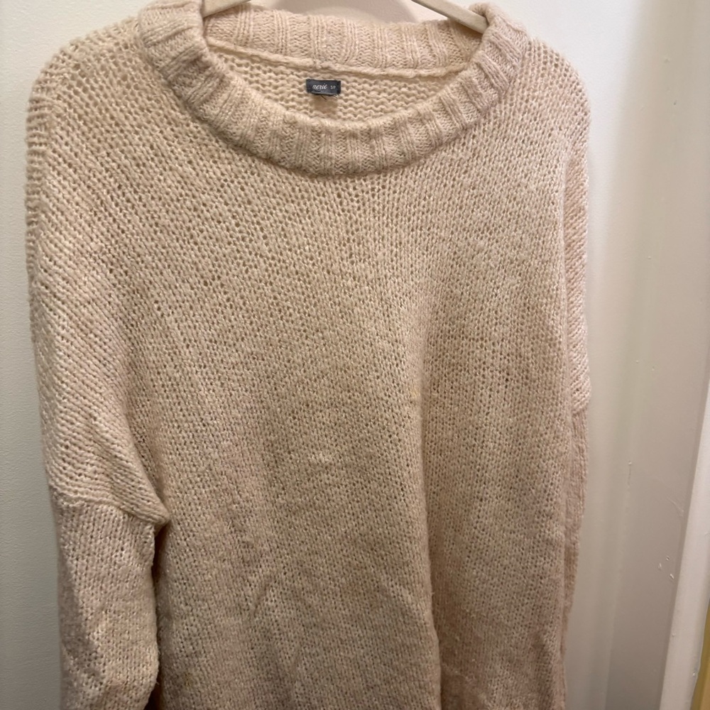 Aerie Big Sky Cream Sweater